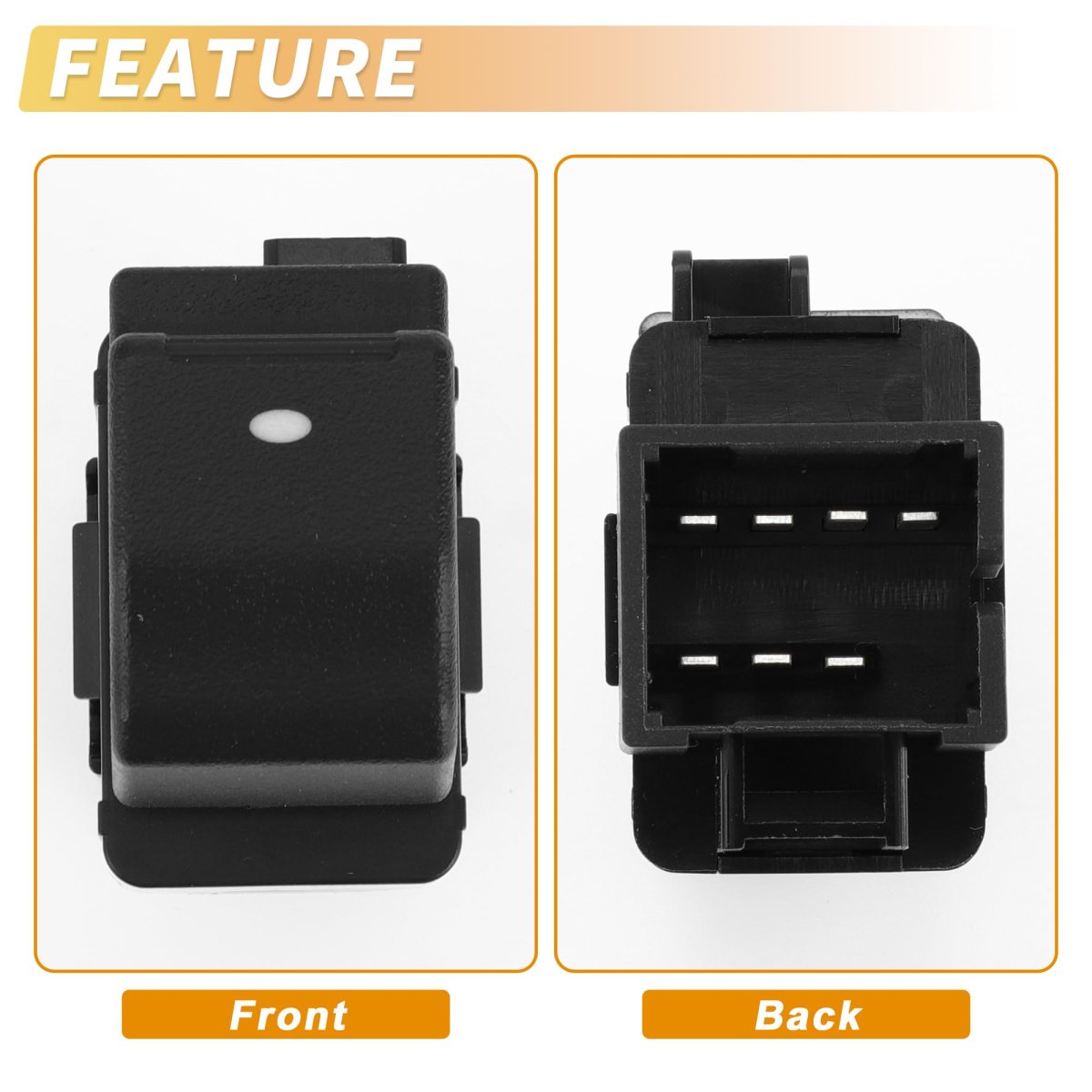 Front Right Passenger Side Power Window Switch Control No 25828894 For Chevrolet Impala 2009-2013 Black