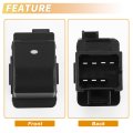 Front Right Passenger Side Power Window Switch Control No 25828894 For Chevrolet Impala 2009-2013 Black