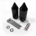 Httmt- Black Spike Frame Slider Crash Protector Compatible With 2007-2008 Gsxr 1000 P N Mt290-039-bk