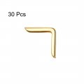 Uxcell Metal Book Corner Protectors Edge Cover Guard 13 X 2 4mm Gold Tone 30pcs