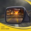Black Left Side Mirror Fit For 1990-1997 Toyota Land Cruiser Smooth Glass Manual Folding Non-heated