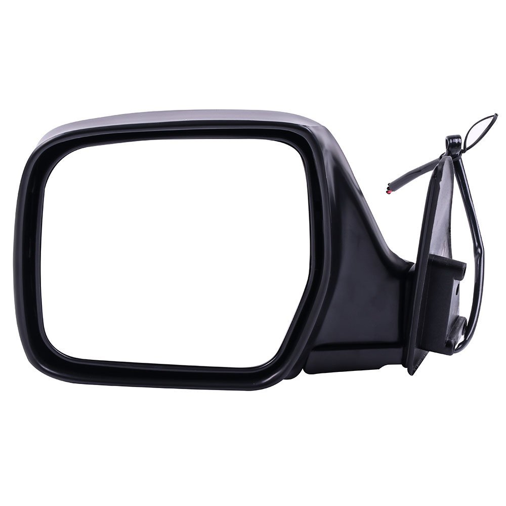 Black Left Side Mirror Fit For 1990-1997 Toyota Land Cruiser Smooth Glass Manual Folding Non-heated