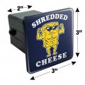 Shredded Cheese Muscles Funny Humor Tow Trailer Hitch Cover Plug Insert