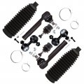 Ocpty New 8-piece Fit For Subaruester Impreza Legacy For Outback 2 Lower Ball Joint Outer Tie Rod End Sway Bar Steering Rack