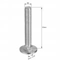 Uxcell Carriage Bolts Neck Bolt Round Head Square 304 Stainless Steel M6x40mm 10pcs