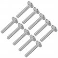 Uxcell Carriage Bolts Neck Bolt Round Head Square 304 Stainless Steel M6x40mm 10pcs