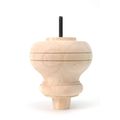 4 75 In Unfinished Spool Foot Sofa Legs Rubberwood Replacement Furniture Feet For Couch Chair Ottoman Set Of 2 Beige 
