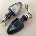 Hongk- Led Dual Sport Turn Signal Indicators Blinkers Lights Black Base Clear Lens B01c0sugiu