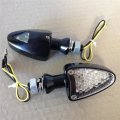 Hongk- Led Dual Sport Turn Signal Indicators Blinkers Lights Black Base Clear Lens B01c0sugiu