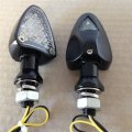 Hongk- Led Dual Sport Turn Signal Indicators Blinkers Lights Black Base Clear Lens B01c0sugiu