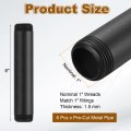 6pcs 1 X6 Plumbing Pipe Pre-cut Galvanized Male Threaded Pipes