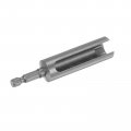 Uxcell 100mm Long 13mm Hex Nut Socket Slotted Extension Driver Bit Adapter 1 4 Shank Cr- V