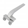 Uxcell Zinc Alloy Right Hand L Shaped Window Casement Locking Handles Silver Gray 2pcs