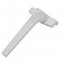 Uxcell Zinc Alloy Right Hand L Shaped Window Casement Locking Handles Silver Gray 2pcs