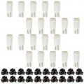 20pcs T10 Blue Instrument Cluster Dash Panel Lights With Twist Lock Socket Super Bright Bulbs 