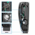 Amerilite For 2004-2012 Colorado Canyon Led Pure Black Replacement Tail Lights Set Passenger And Driver Side