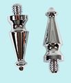 Door Hinge Bright Chrome Large Spire Finial Pair Renovators Supply 