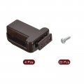 Push Latch Touch 4pcs To Open Door Rebound Self-locking Latches For Drawer Brown