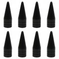 8 Pack Black Long Spiked Wheel Tires Valve Stem Caps Metal Thread Kit For 1995-2016 Honda Civic 