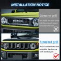 Autorder Compatible With Led Grille Lights Suzuki Jimny 2018-2022 2023 Jb64w Jb74w Accessories Front Warning Bulbs Amber White