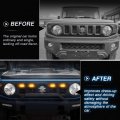 Autorder Compatible With Led Grille Lights Suzuki Jimny 2018-2022 2023 Jb64w Jb74w Accessories Front Warning Bulbs Amber White