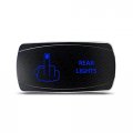 Ch4x4 Rocker Switch Rear Lights Symbol A Horizontal Blue Led