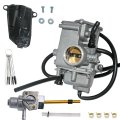 Jdllong Carburetor For Honda Big Red 250 Atc250es 1985 1986 1987 Carb Assy With Petcock Fuel Tank Shut Off Valve