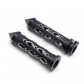 Httmt Trhb121- Compatible With 7 8 22mm Custom Motorcycle Handlebar Hand Grip Throttle Twist Tube Black