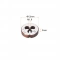 Uxcell M1 6 X 0 35 Metric Round Die Machine Thread Right Handing Alloy Steel Screw Thread Cutting