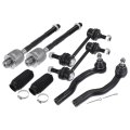 8pcs Front Suspension Kit Inner Outer Tie Rod End Sway Bar Link With Boot Ford Edge 2007-2014 For Lincoln Mkx 2007-2015 No 