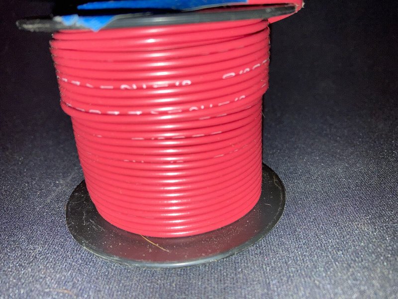 M81044 12-16 16 Awg Stranded Red Kynar Insulated 100 Ft Spool