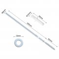 Uxcell 4 Pcs Floating Shelf Brackets Metal Hidden Support 8 X 300mm Invisible With Screws For Wood Shelves