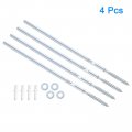 Uxcell 4 Pcs Floating Shelf Brackets Metal Hidden Support 8 X 300mm Invisible With Screws For Wood Shelves