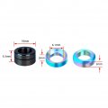 Ihreesy Bike Headset Spacer 4 Pieces Titanium Alloy Bicycle Stem Threadless Spacers Multicoloured