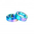Ihreesy Bike Headset Spacer 4 Pieces Titanium Alloy Bicycle Stem Threadless Spacers Multicoloured