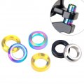 Ihreesy Bike Headset Spacer 4 Pieces Titanium Alloy Bicycle Stem Threadless Spacers Multicoloured