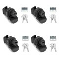 4 Pack Push Button Latch For Boat Motorcycle Glove Box Locks Push-to-close Latches 