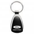 Au-tomotive Gold Tear Drop Key Chain For Ford Powerstroke Black