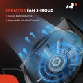 A-premium Engine Radiator Cooling Fan Shroud Compatible With Toyota 4runner 1991 1992 1993 1994 1995 3 0l