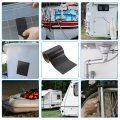 X Autohaux 7 33 Feet Waterproof Rv Underbelly Flex Belly Tape Permanent Sealing Adhesive Repair Patch 7 87inch 20cm 10m Black