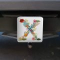 Letter X Floral Monogram Initial Tow Trailer Hitch Cover Plug Insert