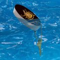 Graphics More Dark Angel Woman With Gold Halo Floating Keychain Oval Foam Fishing Boat Buoy Key Float