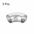 Uxcell Stainless Steel 304 Pipe Fitting Long Radius 90 Degree Elbow Butt-weld 1-1 2-inch Od 1mm Thick Size 5pcs