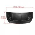 Hecasa Hood Scoop Grille Compatible With 2021-2023 Ford Bronco Replacement For Vm2dz-16c630-b Fo34e01 Black Abs Plastic