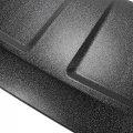 Hecasa Hood Scoop Grille Compatible With 2021-2023 Ford Bronco Replacement For Vm2dz-16c630-b Fo34e01 Black Abs Plastic