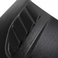 Hecasa Hood Scoop Grille Compatible With 2021-2023 Ford Bronco Replacement For Vm2dz-16c630-b Fo34e01 Black Abs Plastic