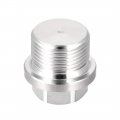 Uxcell M22 X 1 5 Male Outer Hex Head Plug 304 Stainless Steel Solid Thread Corrosion Resistant Bung Pipe Fitting