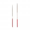 Uxcell 2mm X 100mm 3mm 140mm Round Diamond Needle File Set 150 Grit For Metal Glass Stone
