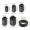 Uxcell Clip-on Ferrite Ring Core Anti-interference Noise For 3mm 5mm 7mm 9mm 13mm Diameter Cable Tvs Speakers Radio Audio