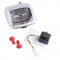 Mallofusa Motorcycle Integrated Taillight Led Brake Tail Light Compatible For V-rod Clear Lens